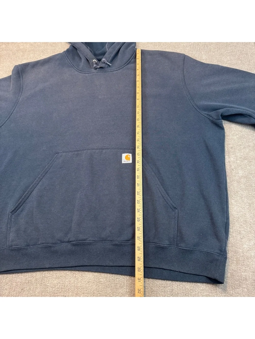 Carhartt Hoodie Men's 4XL Original Fit Blue Hooded Sweatshirt Hoody